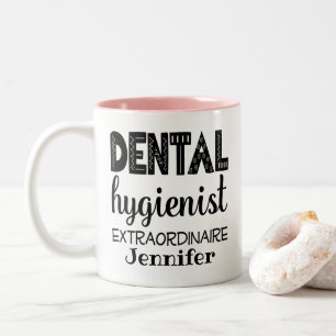 Dental Hygienist Personalized Two-Tone Coffee Mug