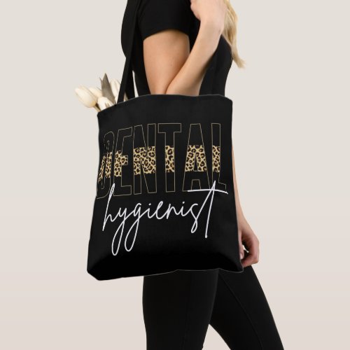 Dental Hygienist  RDH Cheetah print gifts Tote Bag