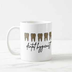 Dental Hygienist RDH Dentist Cheetah print gifts Coffee Mug