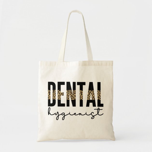 Dental Assistant Gift Dentist Hygienist Gift Personalized Tote Bag Zipper 