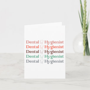 Dental Hygienist RDH Dentist Dental gifts Card