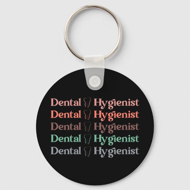Dental Hygienist | RDH Dentist Dental gifts Keychain (Front)