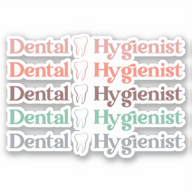 Dental Hygienist | RDH Dentist Dental gifts Sticker (Front)