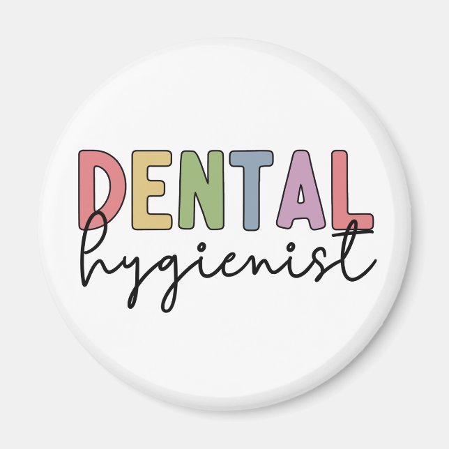 Dental Hygienist RDH Registered Dental Hygienist Magnet (Front)