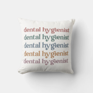 Dental Hygienist Retro RDH Dentist Dental gifts Throw Pillow