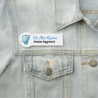 Dental Hygienist | Smile Tooth Name Tag