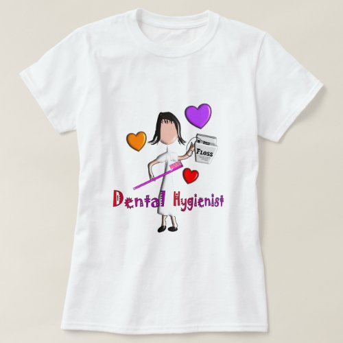 Dental Hygienist T_Shirt Stick Person