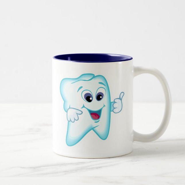 Dental Hygienist Two-Tone Coffee Mug (Right)