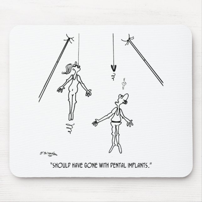 Dental Implant Cartoon 9468 Mouse Pad (Front)