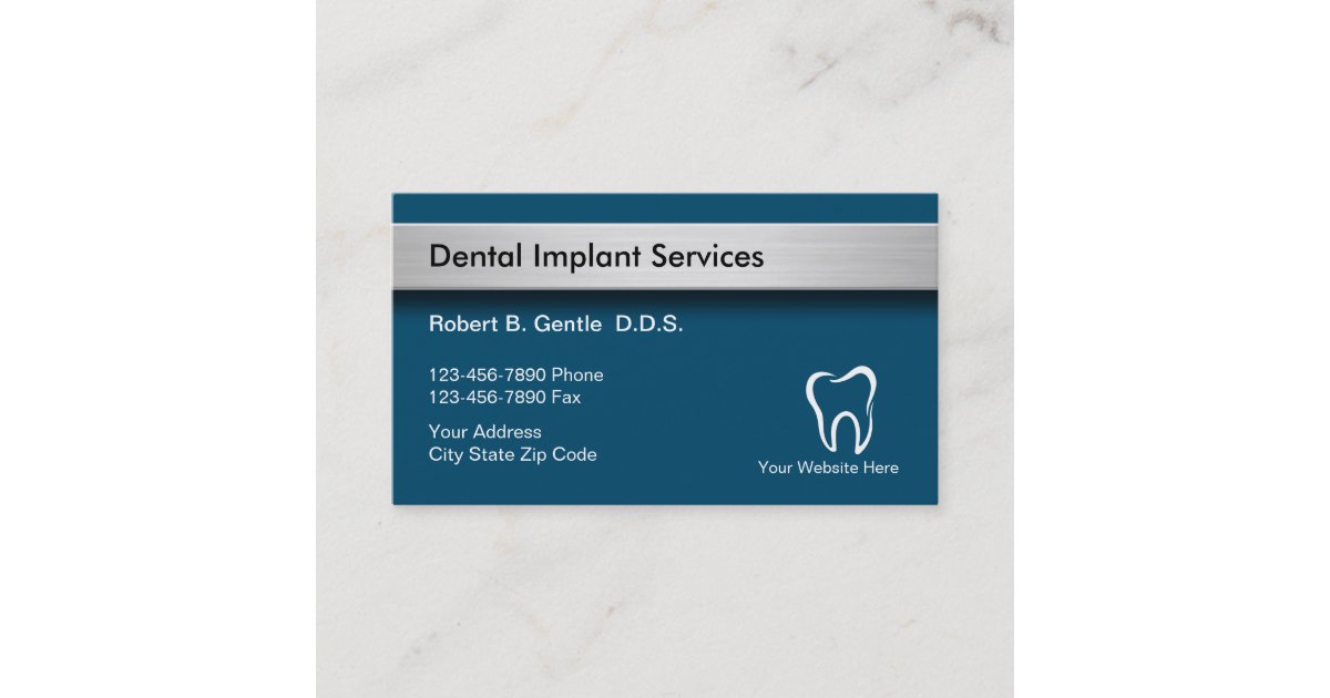 Dental Implants Business Cards