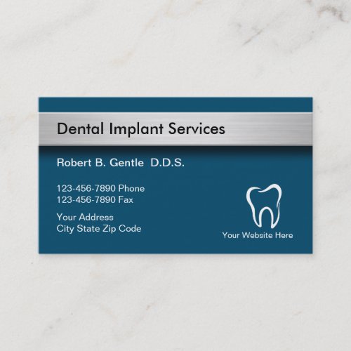 Dental Implants Business Cards