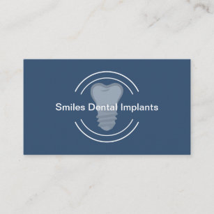Dental Implants Theme Business Card