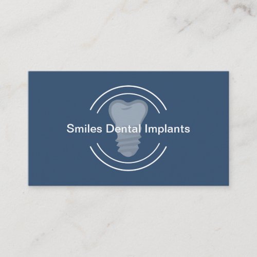 Dental Implants Theme Business Card