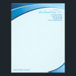 Dental Letterhead<br><div class="desc">Are you a dentist or own a dental care? Then this elegant blue dental letterhead is just perfect for you! You can simply change the texts to put your company's name, address, phone numbers... etc. I’ve chosen the “Basic” paper type, however, you can pick other available professional kinds like Linen...</div>