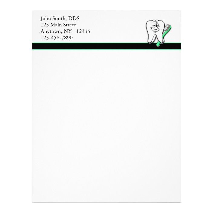 Dental Letterhead | Zazzle.com