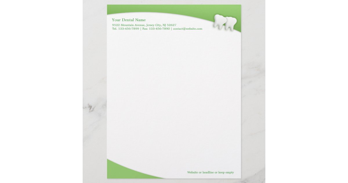 Dental Letterhead | Zazzle