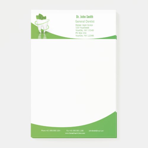 Dental Medical Mint Leaf Tooth _ Post_it Notes