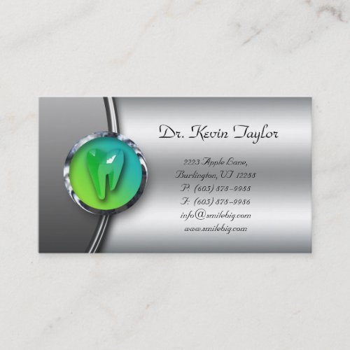 Dental Molar Business Card Dentist Logo Tooth