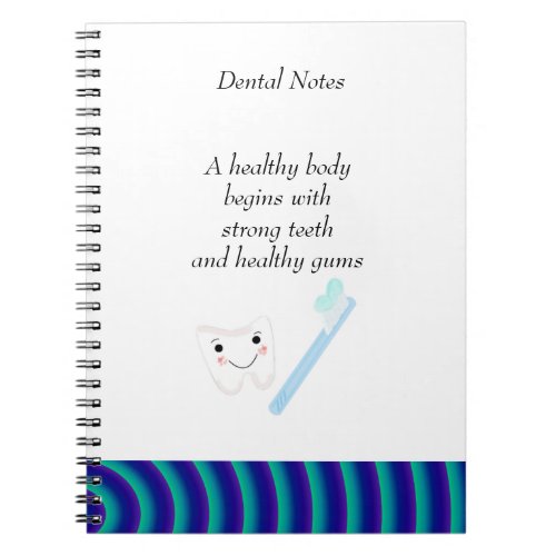Dental Notes Clean Teeth Notebook