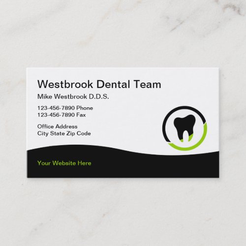 Dental Office Appointment Business Cards