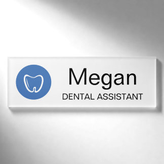 Dental Office Assistant Name Tag Professional