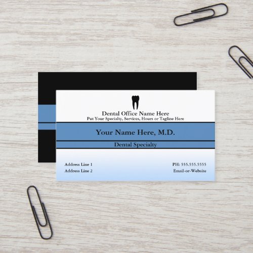 dental office business cards