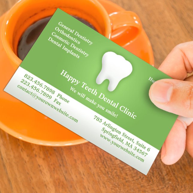 Dental Office Business Card Appointment Template (Creator Uploaded)