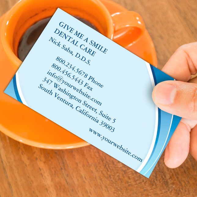 Dental Office Business Card Template (Creator Uploaded)