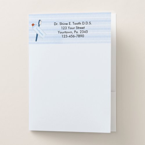 Dental Office Custom Pocket Folders