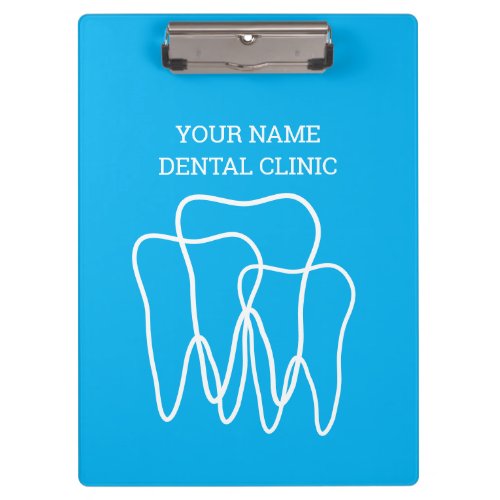 Dental office dentistry clipboard for dentist