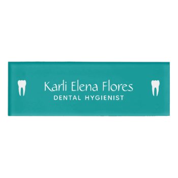 Dental Office Name Tag by identica at Zazzle