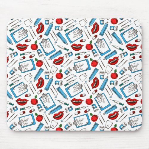 Dental Office Pattern Mouse Pad