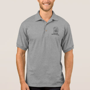 Dental office polo shirts for dentist and employee