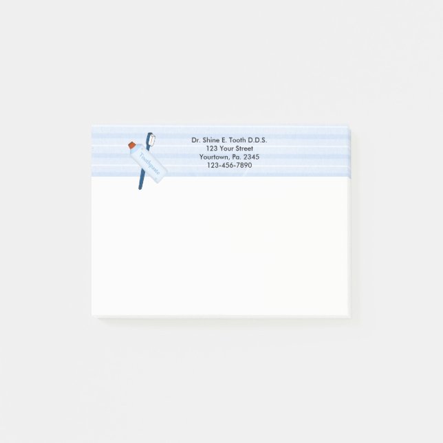 Dental Office Post- It Notes (Front)