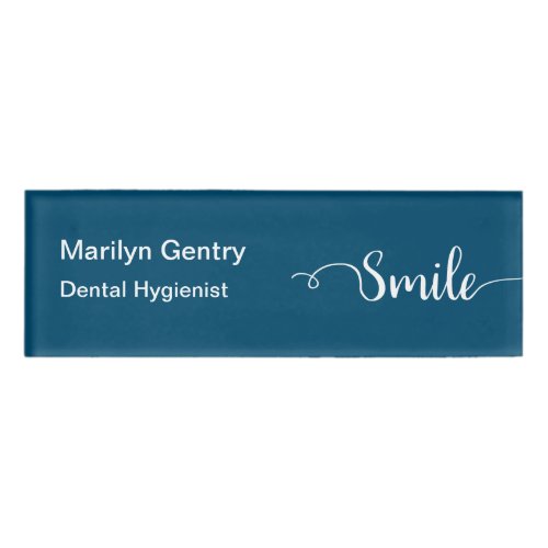 Dental Office Smile Graphic Staff Name Tag