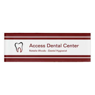 Dental Office Staff Name Tag