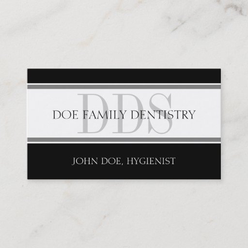 Customizable Dental Office Stripes DDS - Available Letterhead - Business Card Templates