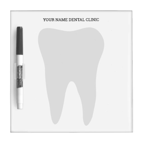 Dental office tooth dry erase board for dentist