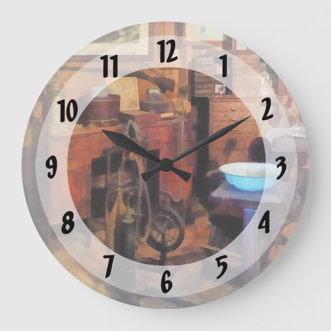 Dental Office With Drill Large Clock (Front)