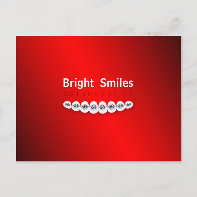 Dental Orthodontist Business Postcard (Front)