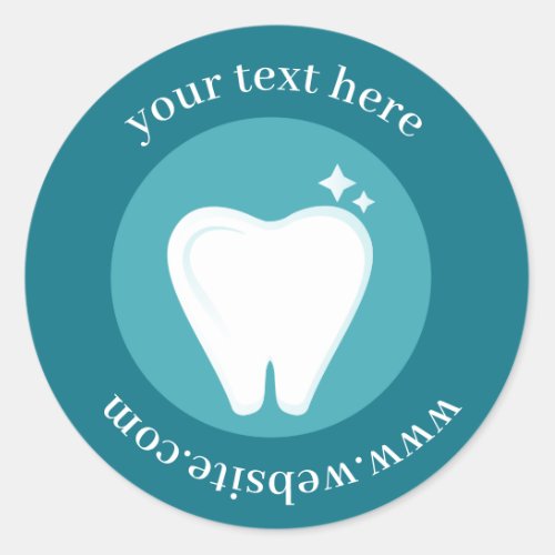 Dental Orthodontist Office Promotional  Classic Round Sticker