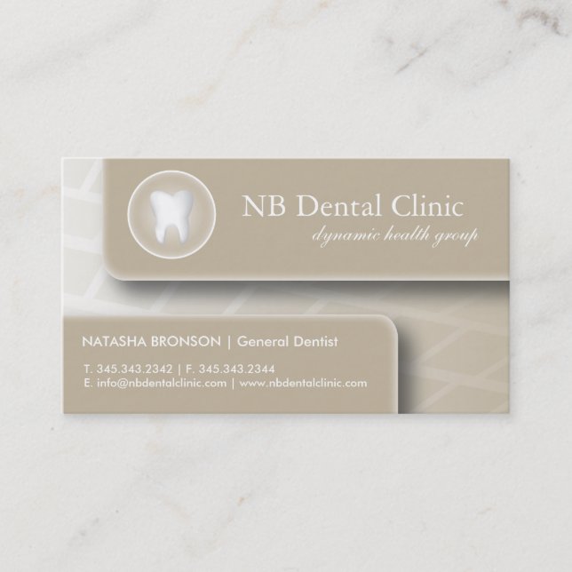 Dental / Orthopedist Business Cards (Front)