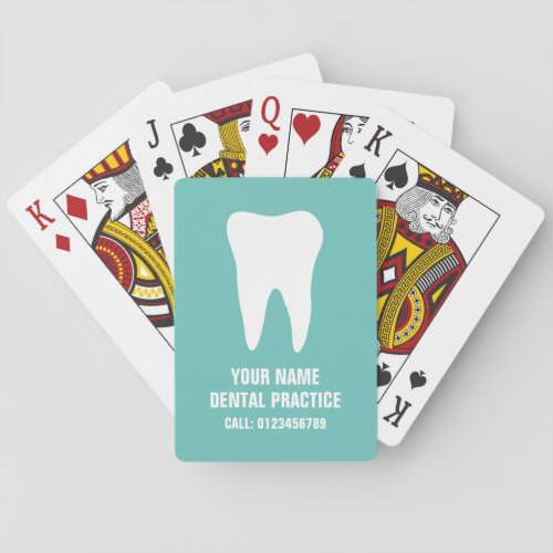 Dental practice playing cards gift for dentist