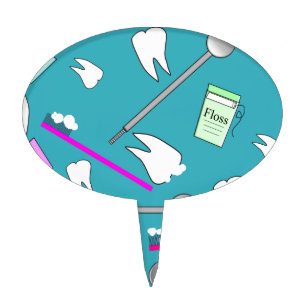 Dental Profession Tools Design Cake Topper