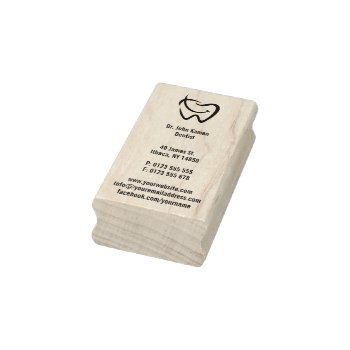 Dental | Professional Rubber Stamp by wierka at Zazzle