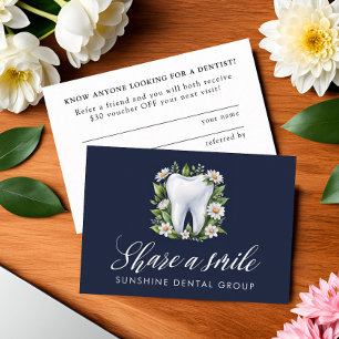 Dental Referral Program Share a Smile Watercolor Card