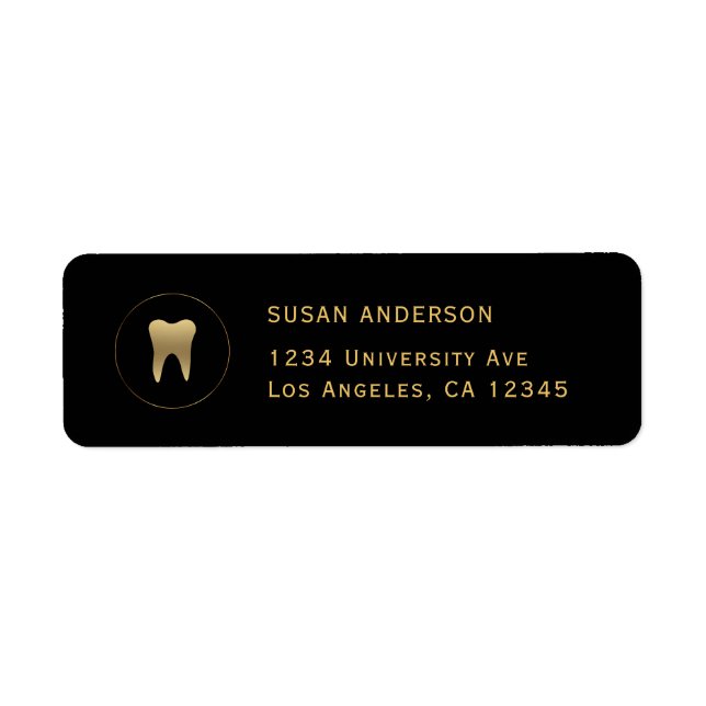 Dental Return Address Label (Front)