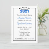 Dental School 2021 Graduation Invite (Blue Caps) (Standing Front)