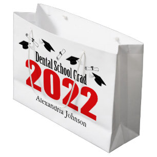Dental School Grad 2022 Graduation Gift Bag (Red)