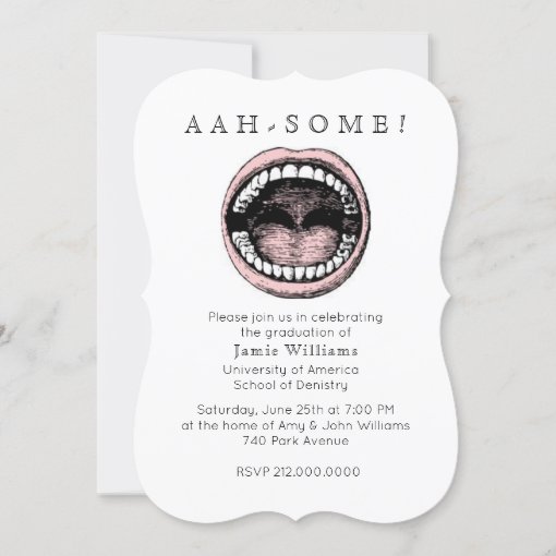 Dental School Grad Party Invitation | Zazzle